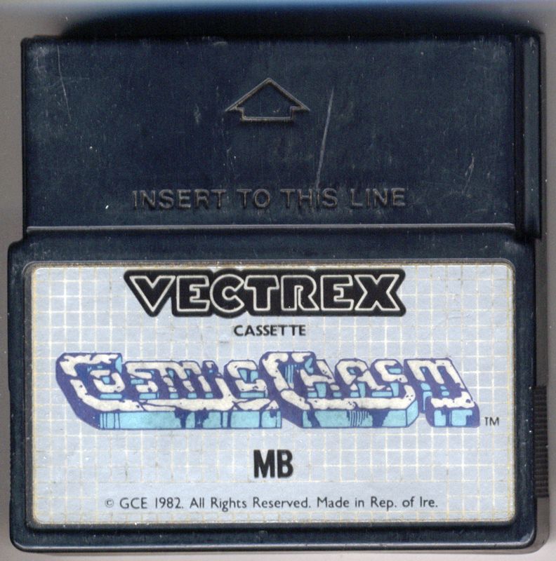 Cosmic Chasm box art for Vectrex